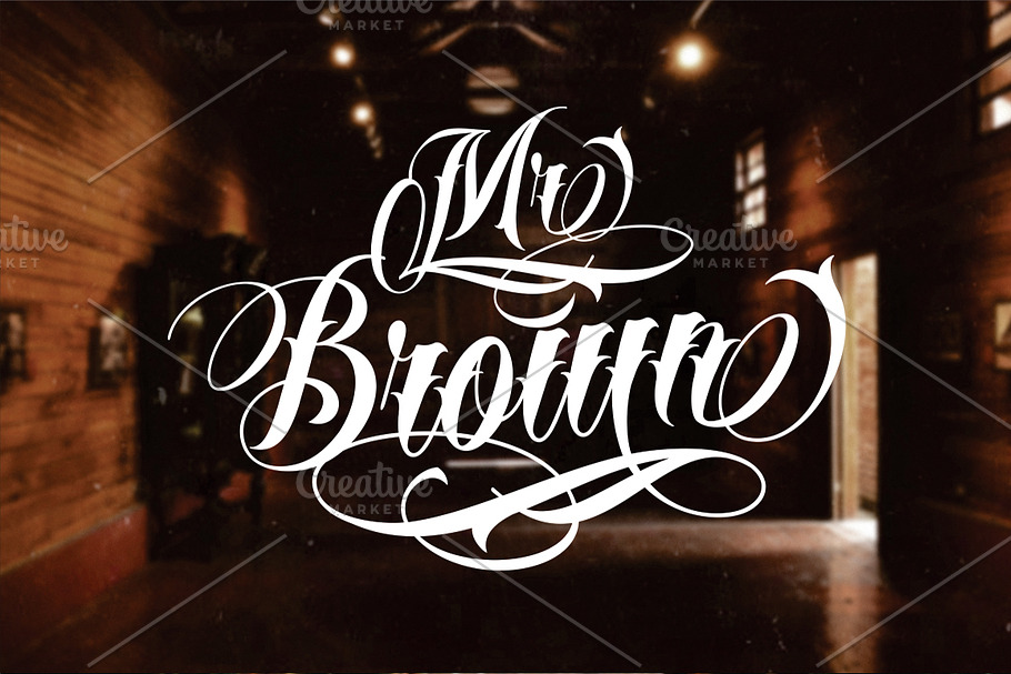 Mr Brown & Fire Skin in Display Fonts - product preview 8
