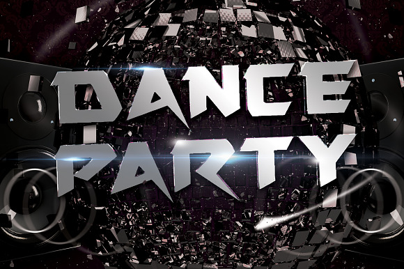 A3 Dance Club Party Poster in Flyer Templates - product preview 2