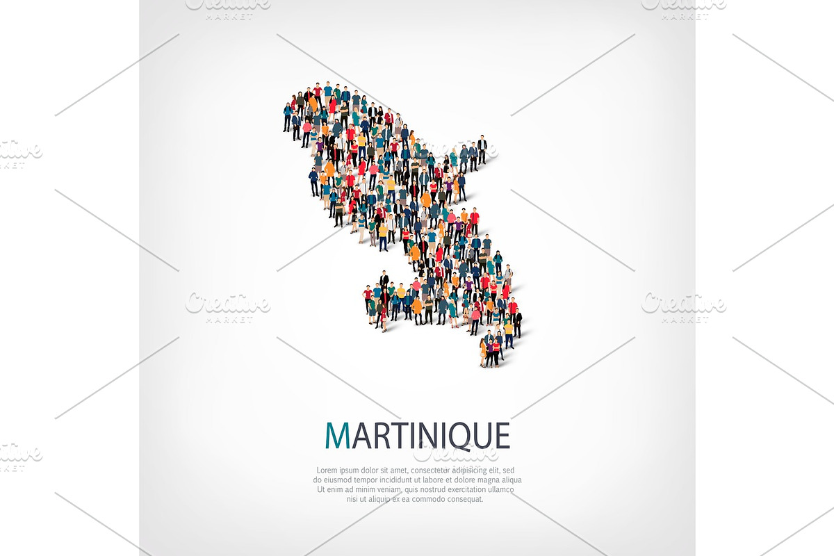 people map country Martinique vector in Illustrations - product preview 8