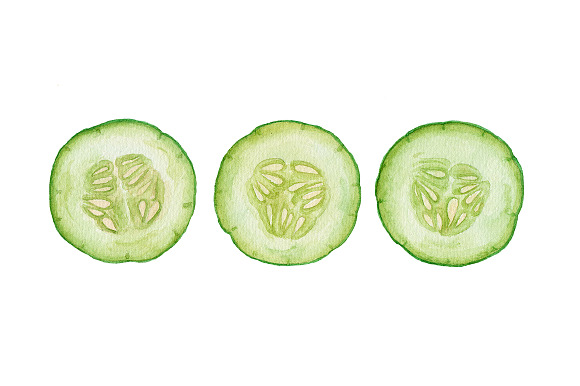 Watercolor fruit&vegetables in Illustrations - product preview 5