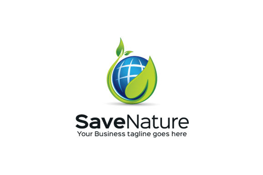 Save Nature Logo Template