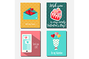 Valentine's Day Cards. eps+jpg