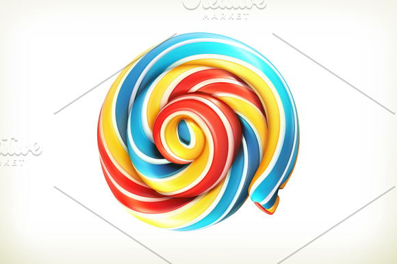 Sweet shop. Candy land. 3d vector in Illustrations - product preview 2