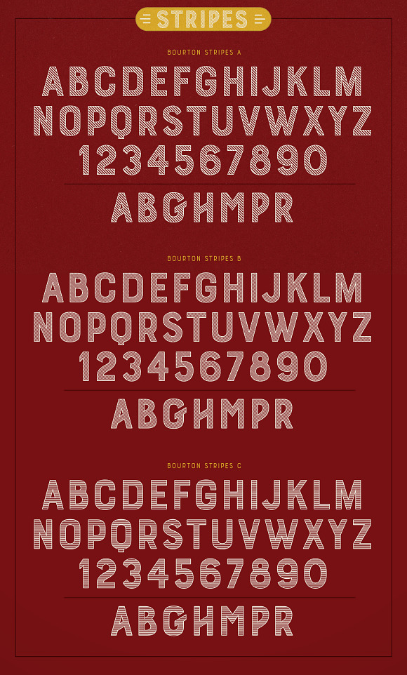 Bourton Basic Pack • 22 Fonts in Block Fonts - product preview 9