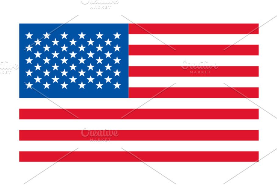 United States of America Flag Vector