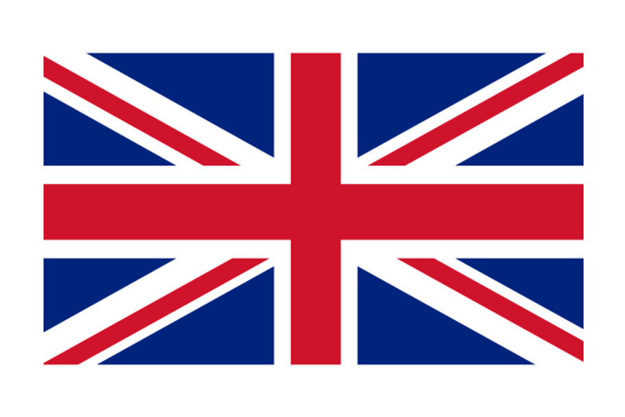 United Kingdom, England Flag Vector