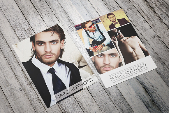 Model Comp Card Kit in Flyer Templates - product preview 1