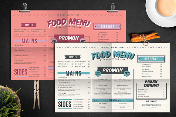 Modern Food Menu in Flyer Templates - product preview 2