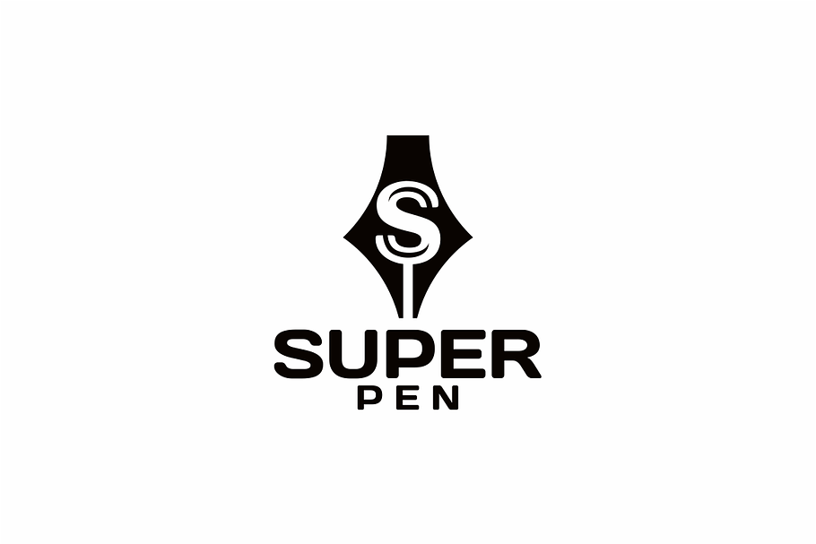 Super Pen  in Logo Templates - product preview 8