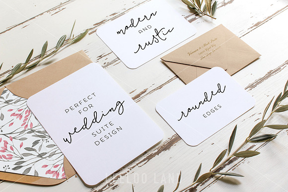 Rustic Wedding Suite Mockup Olive 3 in Product Mockups - product preview 1