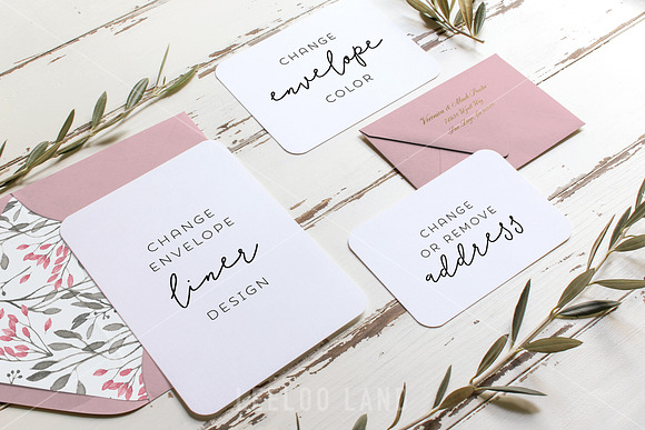 Rustic Wedding Suite Mockup Olive 3 in Product Mockups - product preview 2