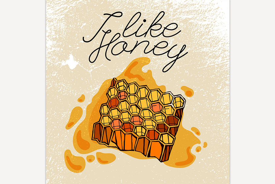 Beehive & Honey in Illustrations - product preview 8