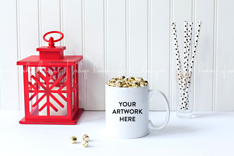 Christmas Styled Mug Stock Image in Product Mockups - product preview 8