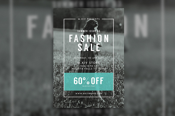 Fashion Sale Flyer in Flyer Templates - product preview 1