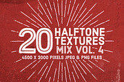 20 Halftone Textures Mix Vol. 4