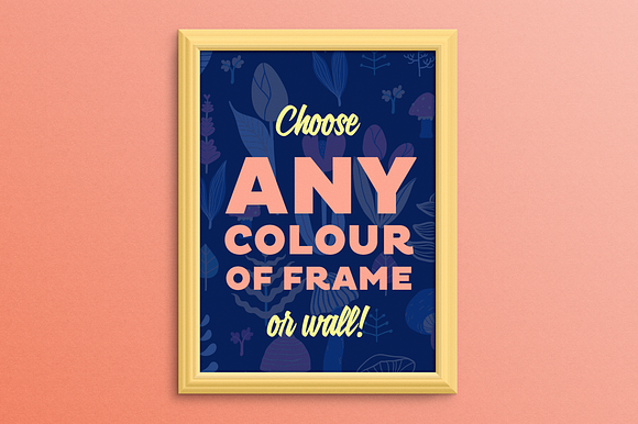 Poster Frame Mockup – fits ALL sizes in Print Mockups - product preview 1