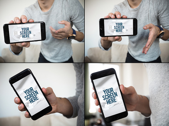 19 Mockups iPhone (pics+PSD) in Mobile & Web Mockups - product preview 2
