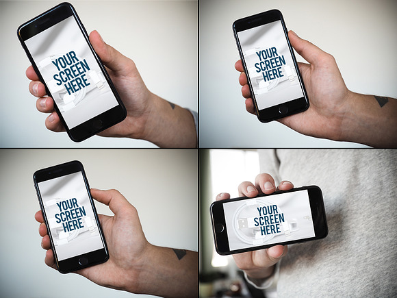 19 Mockups iPhone (pics+PSD) in Mobile & Web Mockups - product preview 3