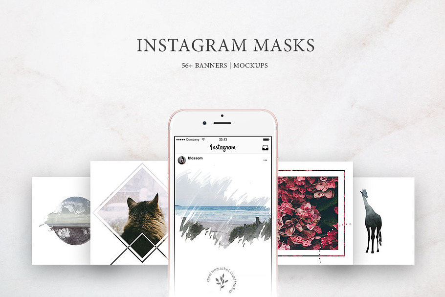 Instagram Masks in Instagram Templates - product preview 8