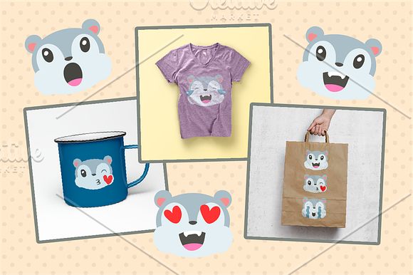 Squirrel Emojis in Kawaii Emoticons - product preview 2