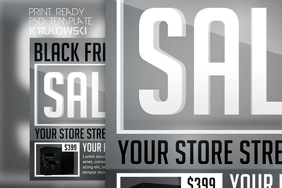 Black Friday Sale Flyer in Flyer Templates - product preview 1