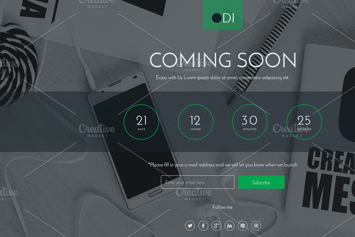ODI Coming soon html template in HTML/CSS Themes - product preview 8