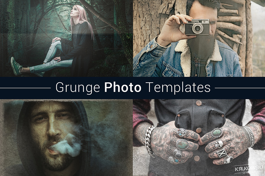 Grunge Photo Template in Add-Ons - product preview 8