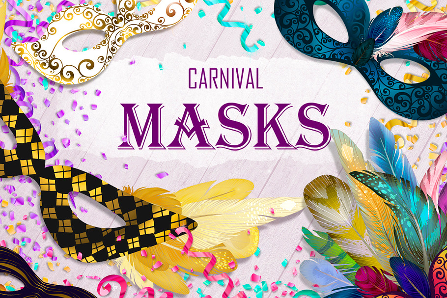 Carnival Masks! in Objects - product preview 8