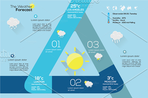 Weather Infographics Bundle Vol.1 in Presentation Templates - product preview 3