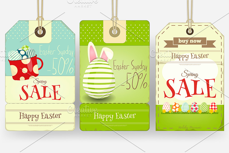 Easter Sale Tags in Illustrations - product preview 8