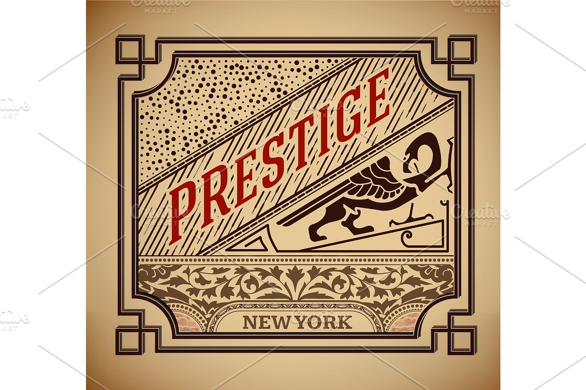 Retro label design in Illustrations - product preview 8