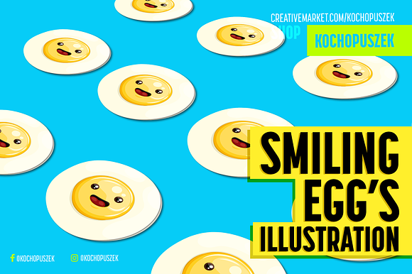 Smiling Egg's Illustration in Illustrations - product preview 1