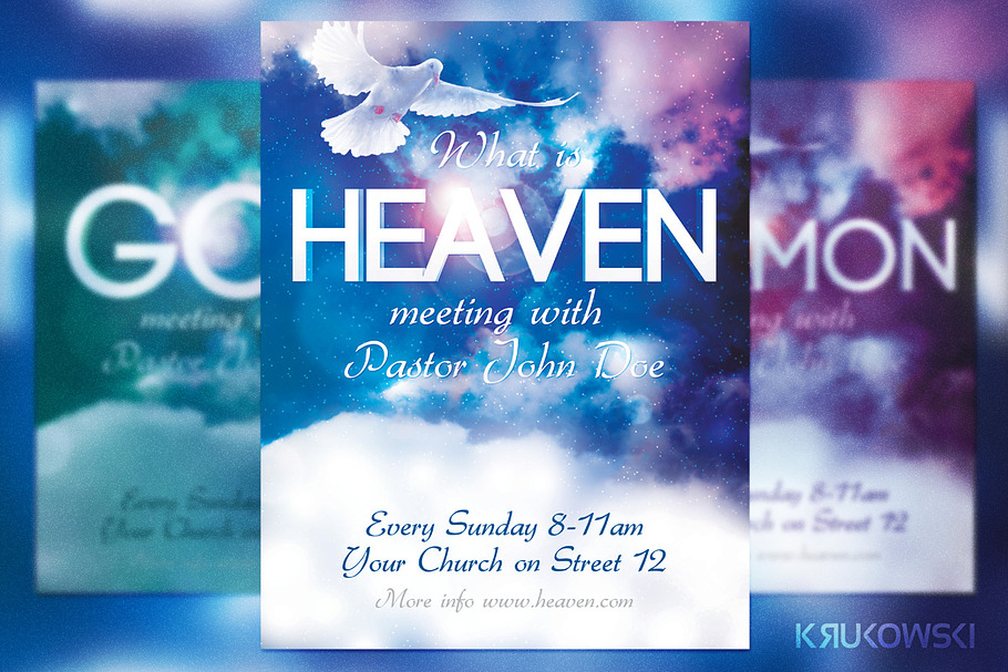 Heaven Church Flyer in Flyer Templates - product preview 8