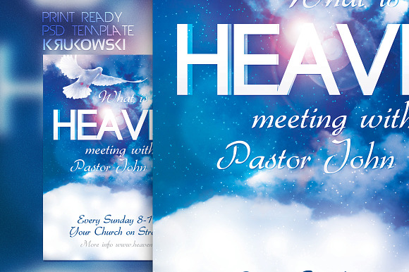 Heaven Church Flyer in Flyer Templates - product preview 1