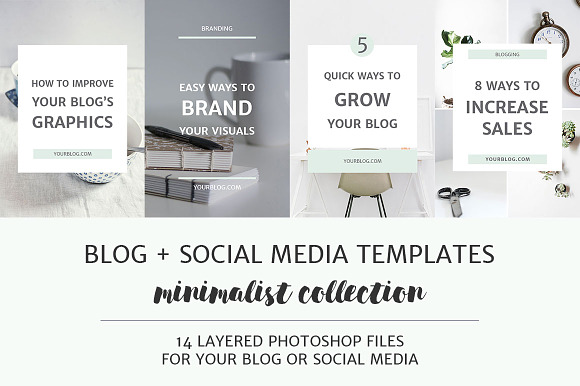 Blog + Social Media Image Templates in Pinterest Templates - product preview 1