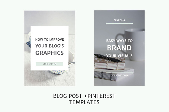 Blog + Social Media Image Templates in Pinterest Templates - product preview 2
