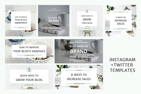 Blog + Social Media Image Templates in Pinterest Templates - product preview 4