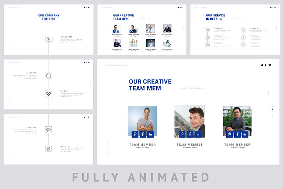 Bluish Keynote Template in Keynote Templates - product preview 3