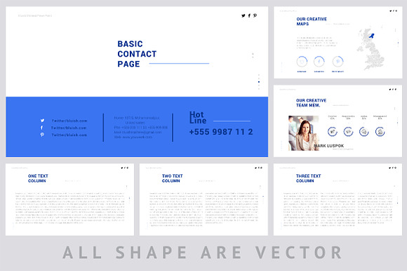 Bluish Keynote Template in Keynote Templates - product preview 10