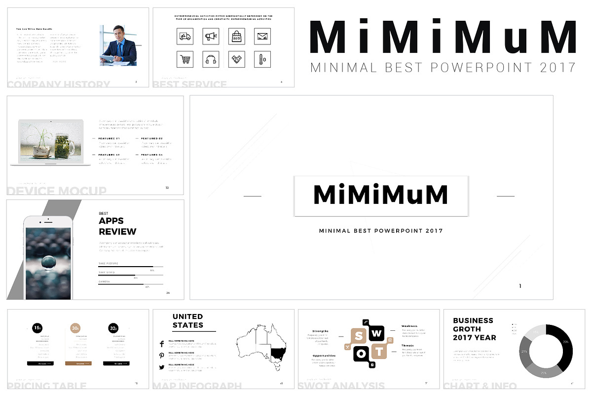 Mimimum Keynote Template in Keynote Templates - product preview 8