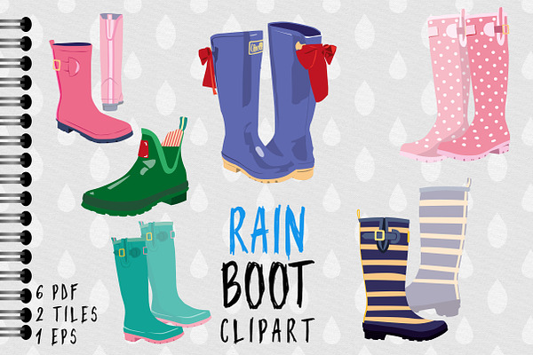 Rain Boot / Wellington Boot Clipart