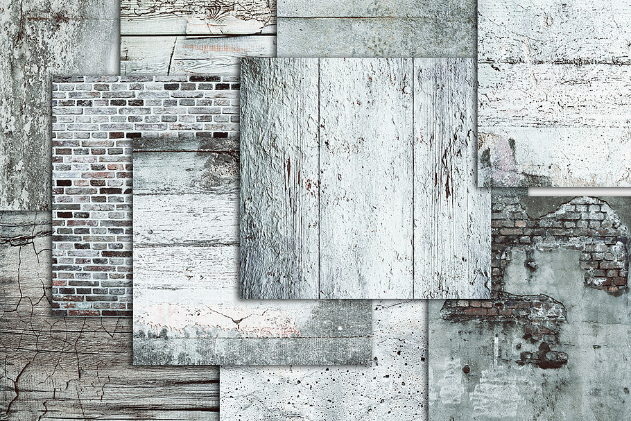 Grunge wall texture background white in Textures - product preview 8