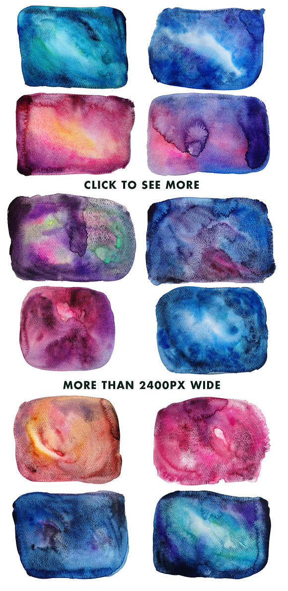 Watercolor Space Nebula in Textures - product preview 2