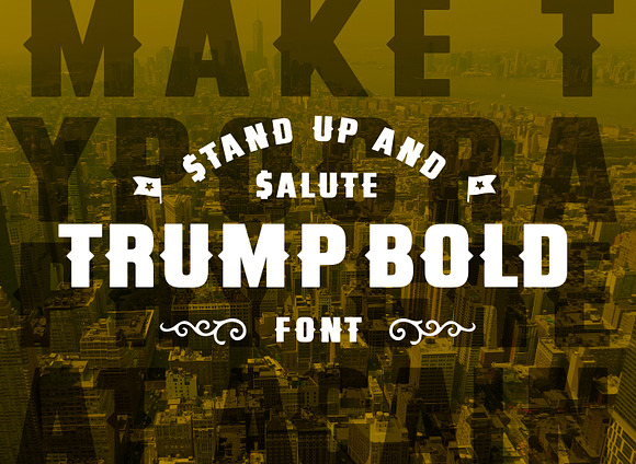Trump Bold Font in Display Fonts - product preview 4