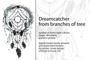 Dreamcatcher made of branches