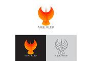 Template logo of sun bird