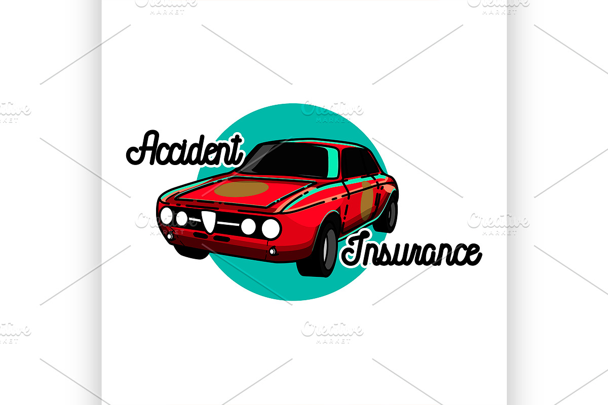 accident insurance emblem in Illustrations - product preview 8