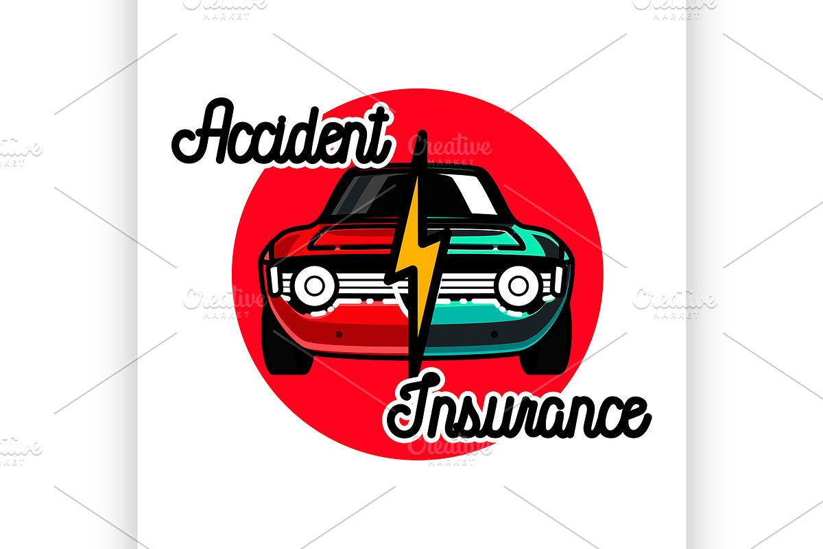 accident insurance emblem in Illustrations - product preview 8