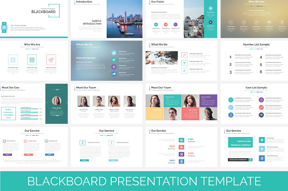 Blackboard Presentation Template in PowerPoint Templates - product preview 1