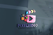 Pixel Video Logo